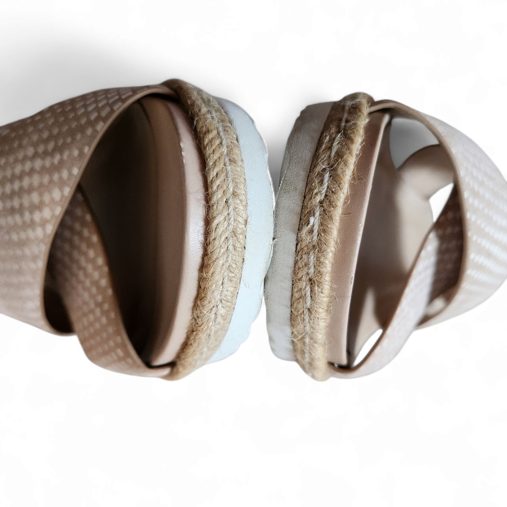 Alex Marie Tan Sandals with Woven Crisscross Straps - Picture 7 of 10